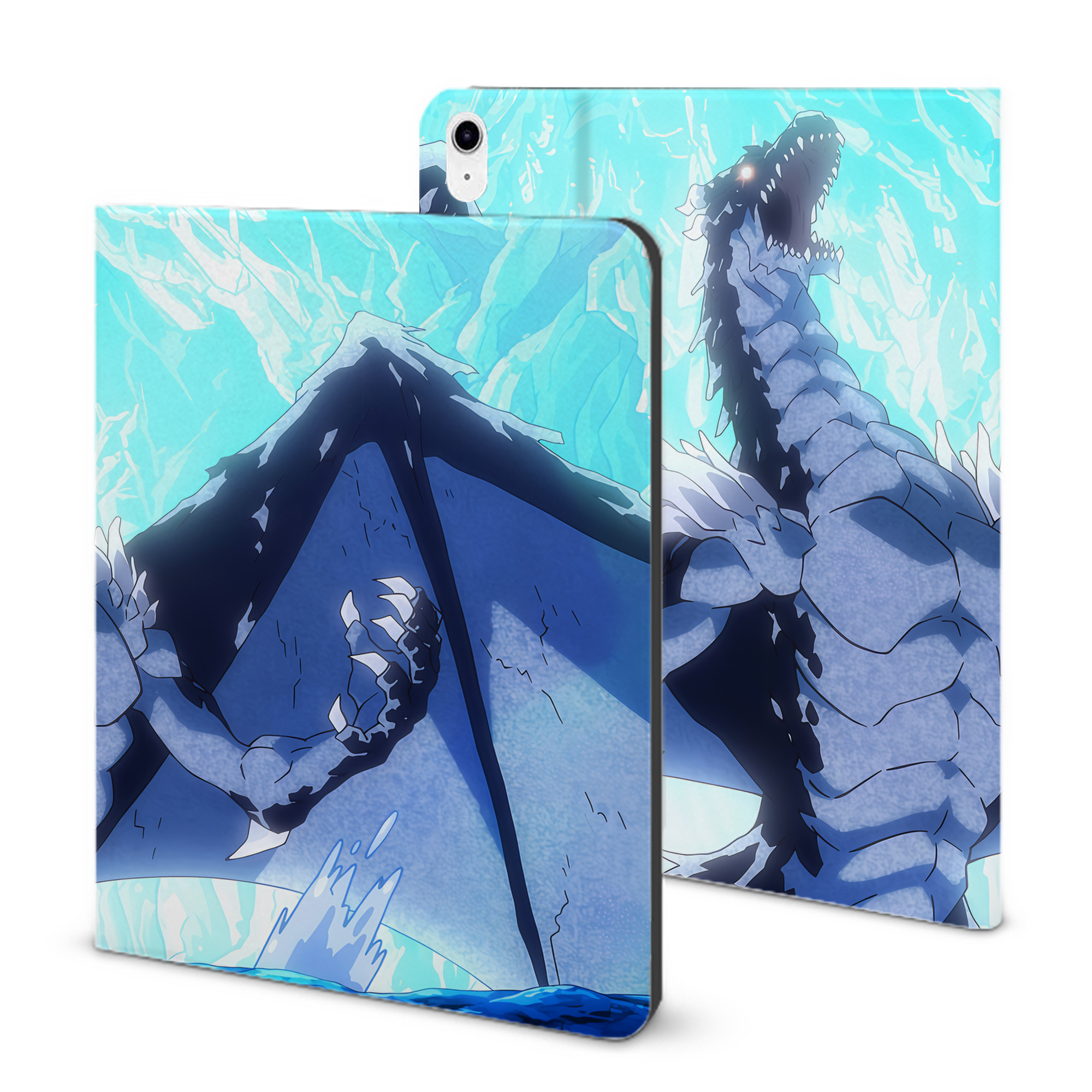 （画像用） 転スラ Regarding Reincarnated to Slime IPad ケース ブック型 PUレザー TPU 耐衝撃 軽量 薄型 ペン収納なし 全面保護 IPad 各モデル対応